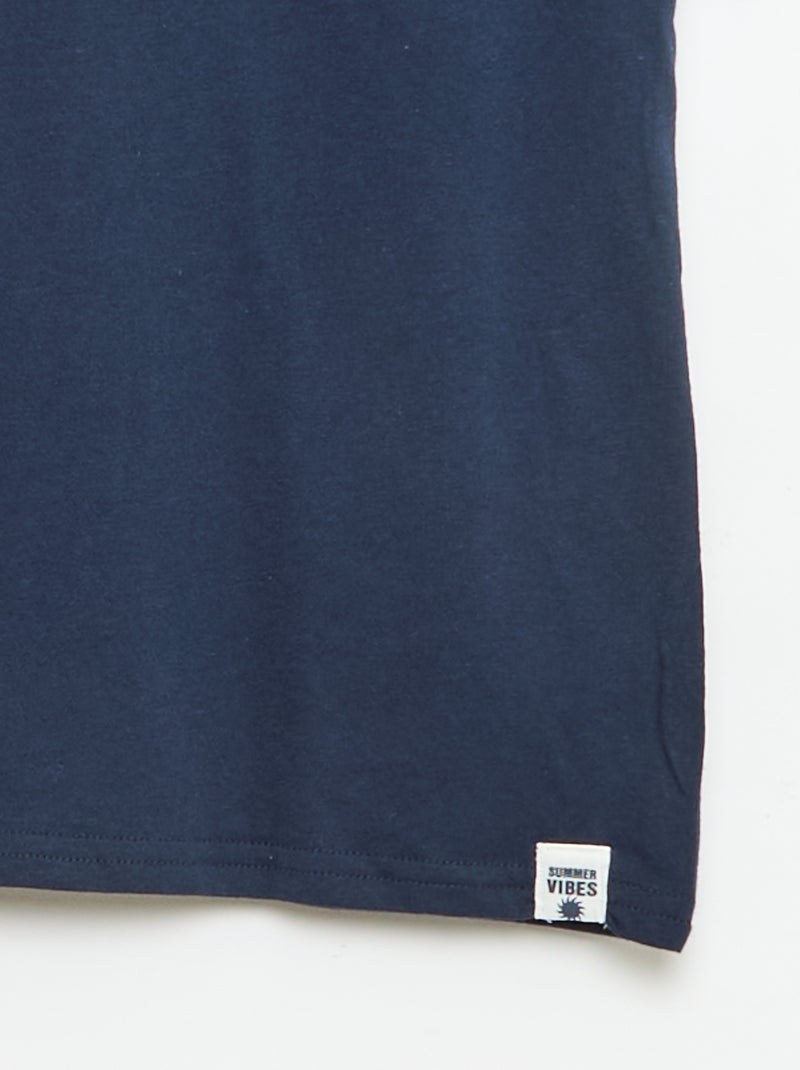 Set van 2 T-shirts Blauw - Kiabi