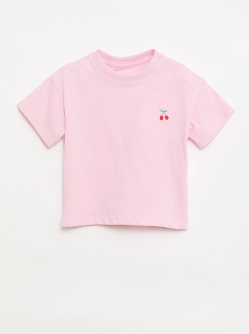 Set van 2 T-shirts met borstdetail - Kiabi