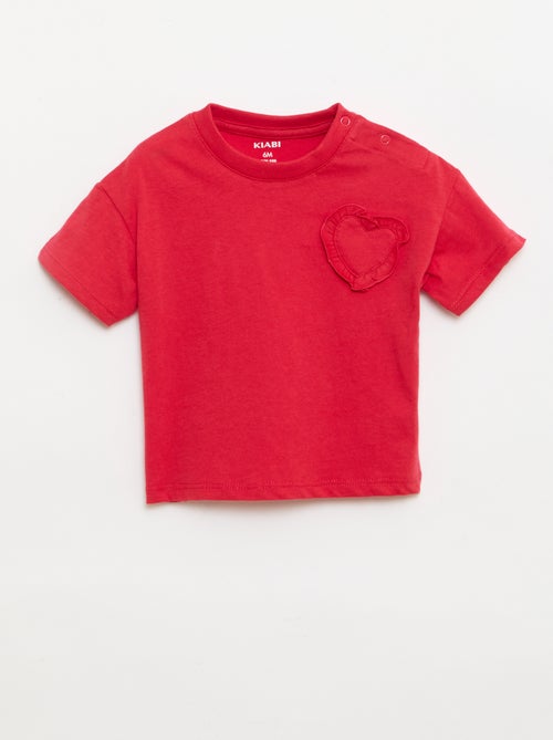 Set van 2 T-shirts met borstdetail - Kiabi