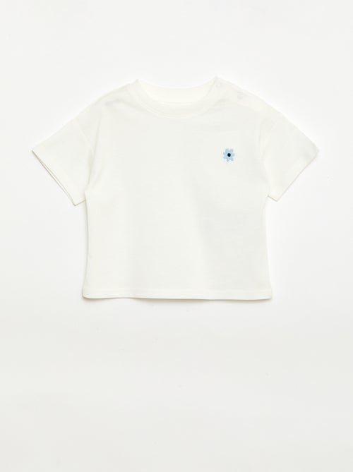 Set van 2 T-shirts met borstdetails - Kiabi