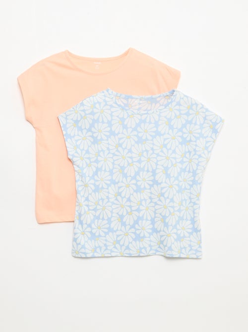 Set van 2 T-shirts met korte mouwen - 2 stuks - Kiabi