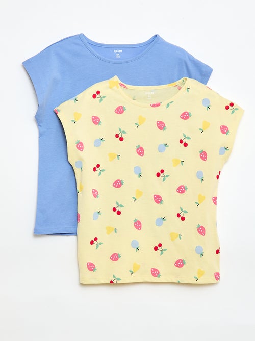 Set van 2 T-shirts met korte mouwen - 2 stuks - Kiabi