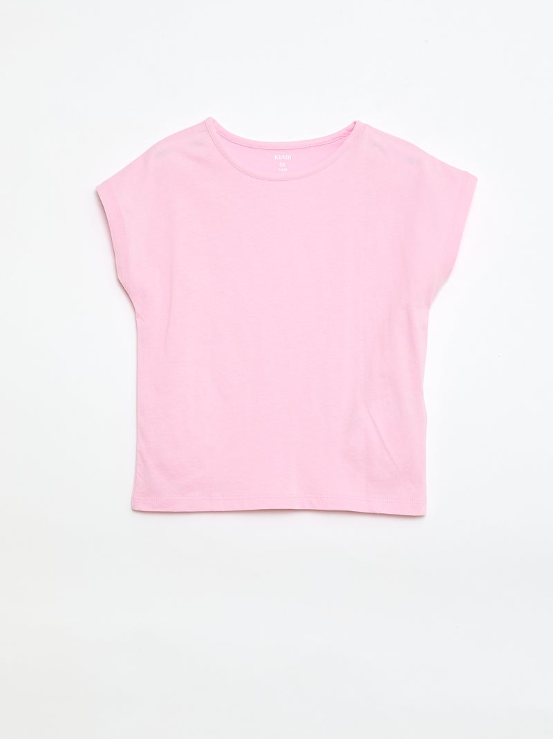 Set van 2 T-shirts met korte mouwen - 2 stuks Oranje - Kiabi