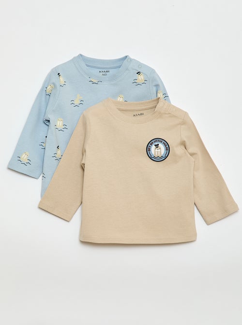 Set van 2 T-shirts met korte mouwen - Kiabi