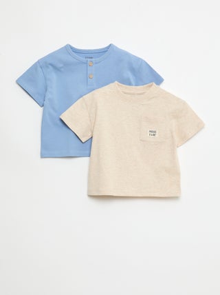 Set van 2 T-shirts met korte mouwen