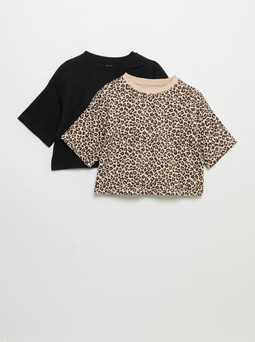 Set van 2 T-shirts met korte mouwen - Kiabi