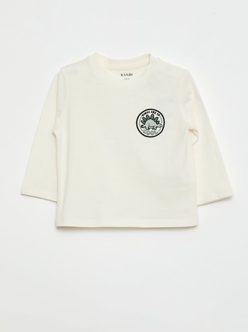 Set van 2 T-shirts met korte mouwen Kaki - Kiabi