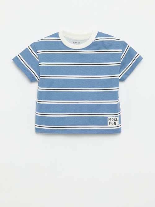 Set van 2 T-shirts met korte mouwen van katoenen jerseytricot - Kiabi