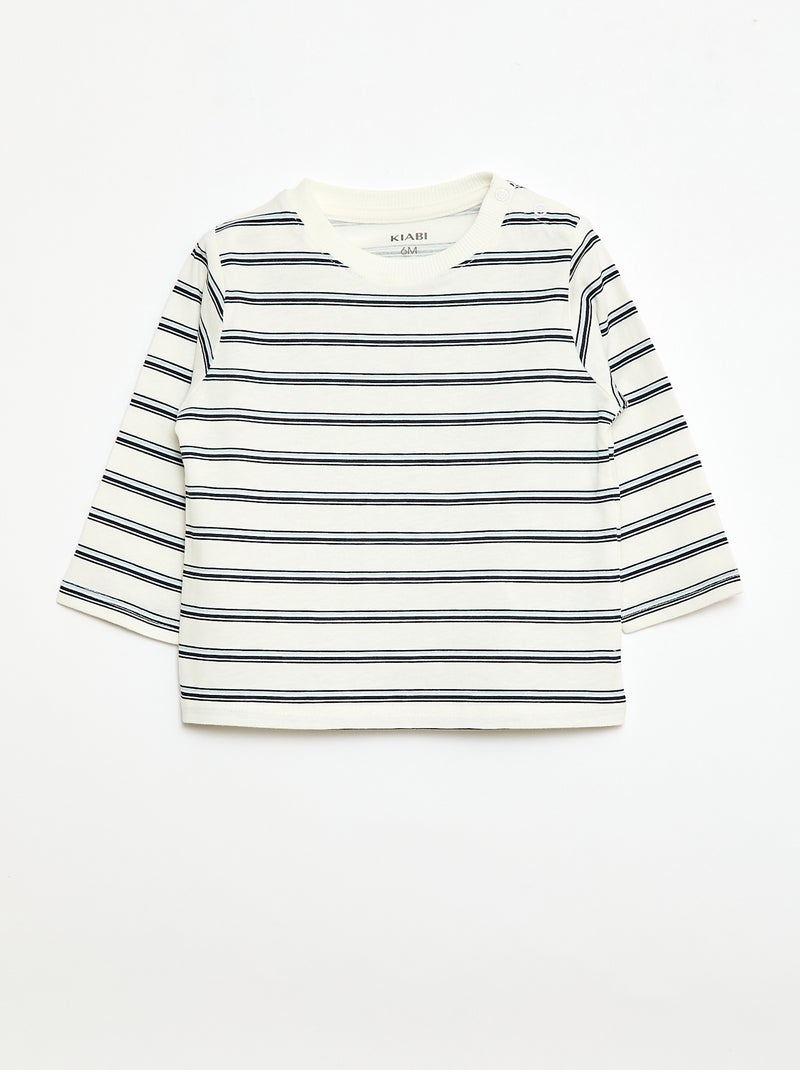 Set van 2 T-shirts met korte mouwen Wit - Kiabi