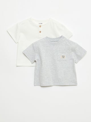 Set van 2 T-shirts met korte mouwen