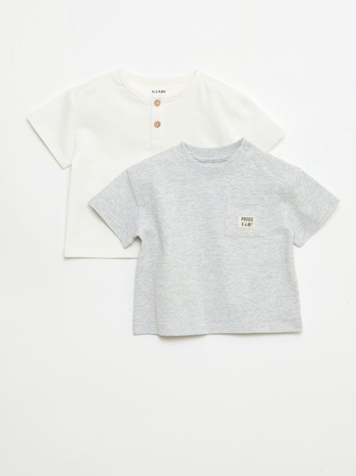 Set van 2 T-shirts met korte mouwen - Kiabi