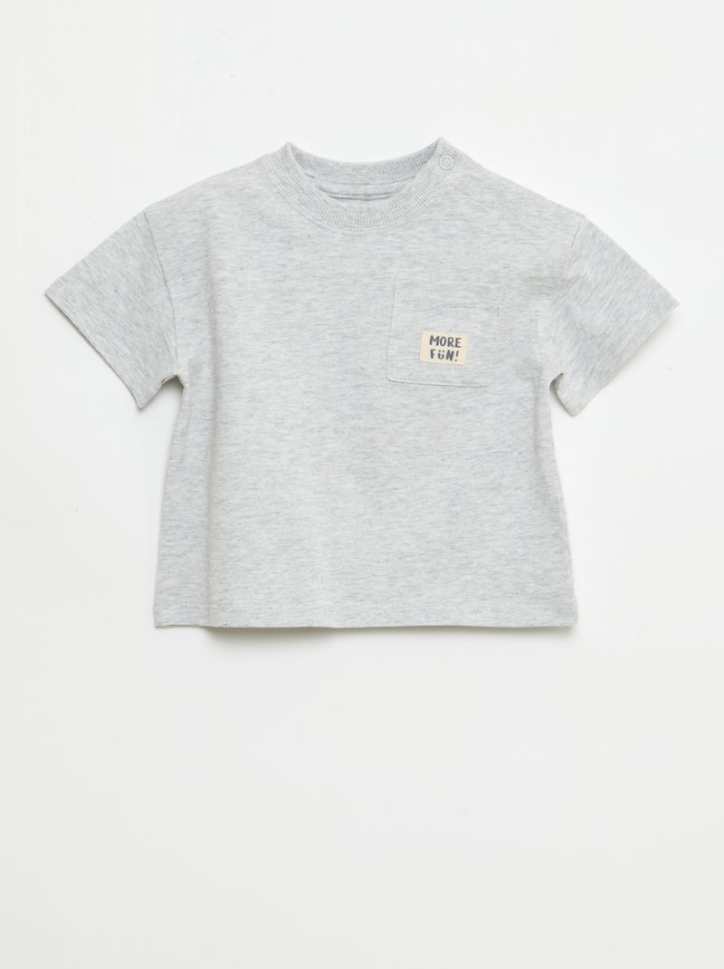 Set van 2 T-shirts met korte mouwen Wit - Kiabi