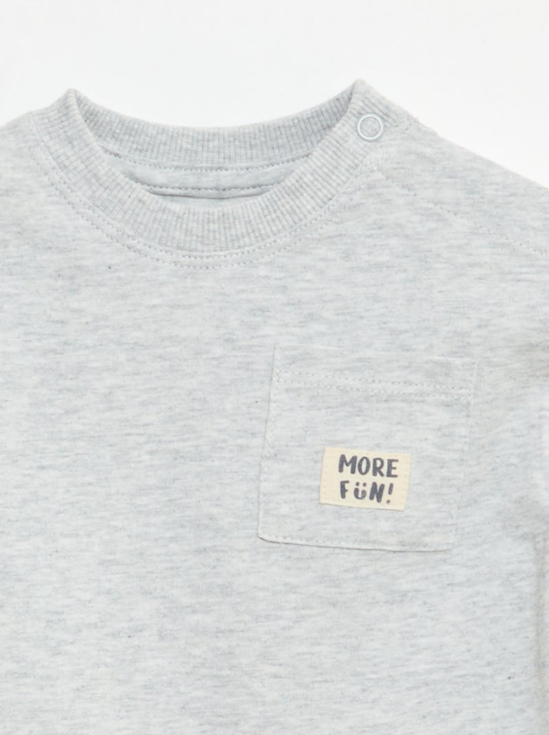 Set van 2 T-shirts met korte mouwen Wit - Kiabi