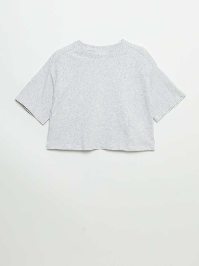 Set van 2 T-shirts met korte mouwen Zwart - Kiabi