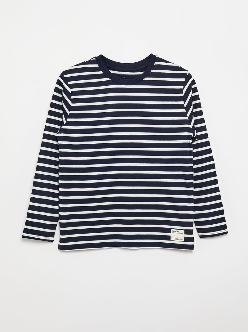 Set van 2 T-shirts met lange mouwen Blauw - Kiabi