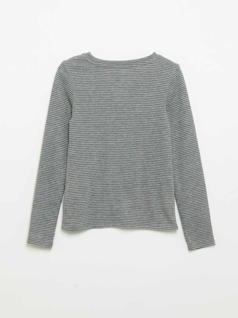 Set van 2 T-shirts met lange mouwen Grijs - Kiabi