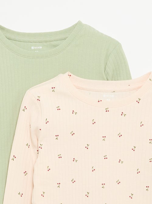 Set van 2 T-shirts met lange mouwen - Kiabi