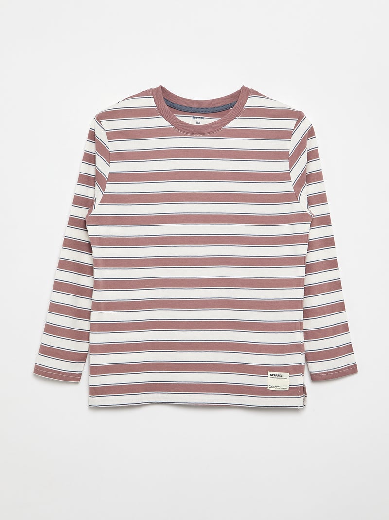 Set van 2 T-shirts met lange mouwen Rose - Kiabi