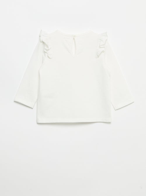 Set van 2 T-shirts met lange mouwen van katoenen jerseytricot - Kiabi