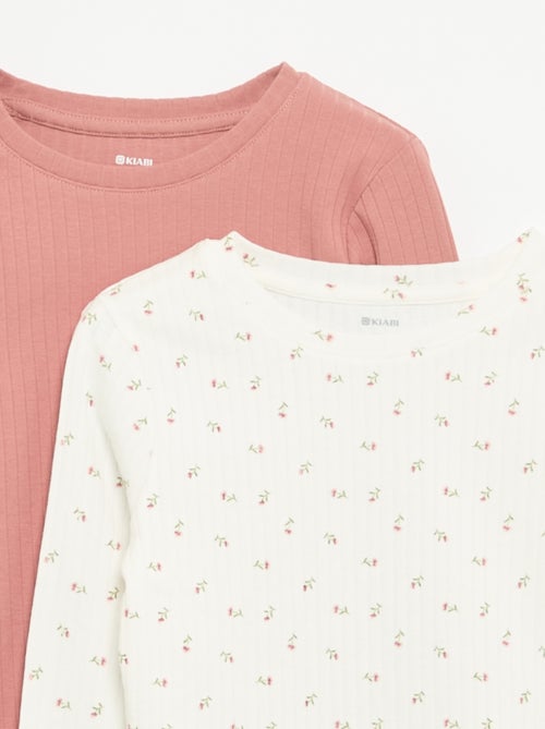 Set van 2 T-shirts met lange mouwen - Kiabi