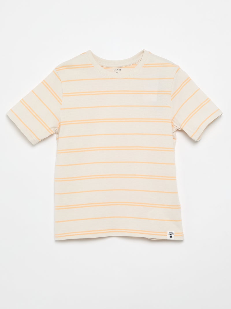 Set van 2 T-shirts Oranje - Kiabi