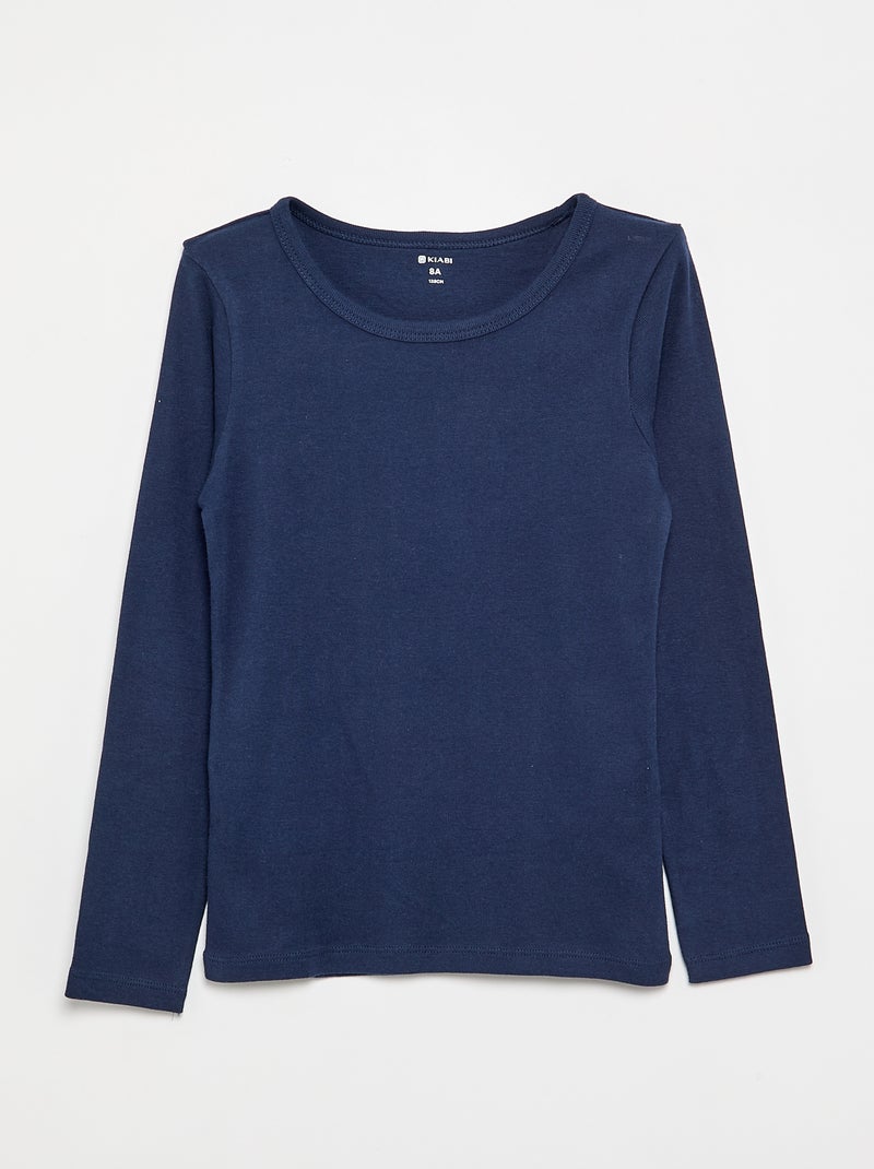 Set van 2 T-shirts van jersey Blauw - Kiabi