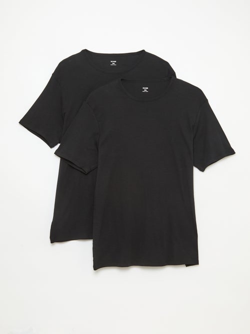 Set van 2 T-shirts van jerseytricot - Kiabi
