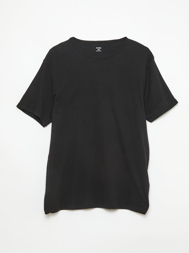 Set van 2 T-shirts van jerseytricot Zwart - Kiabi