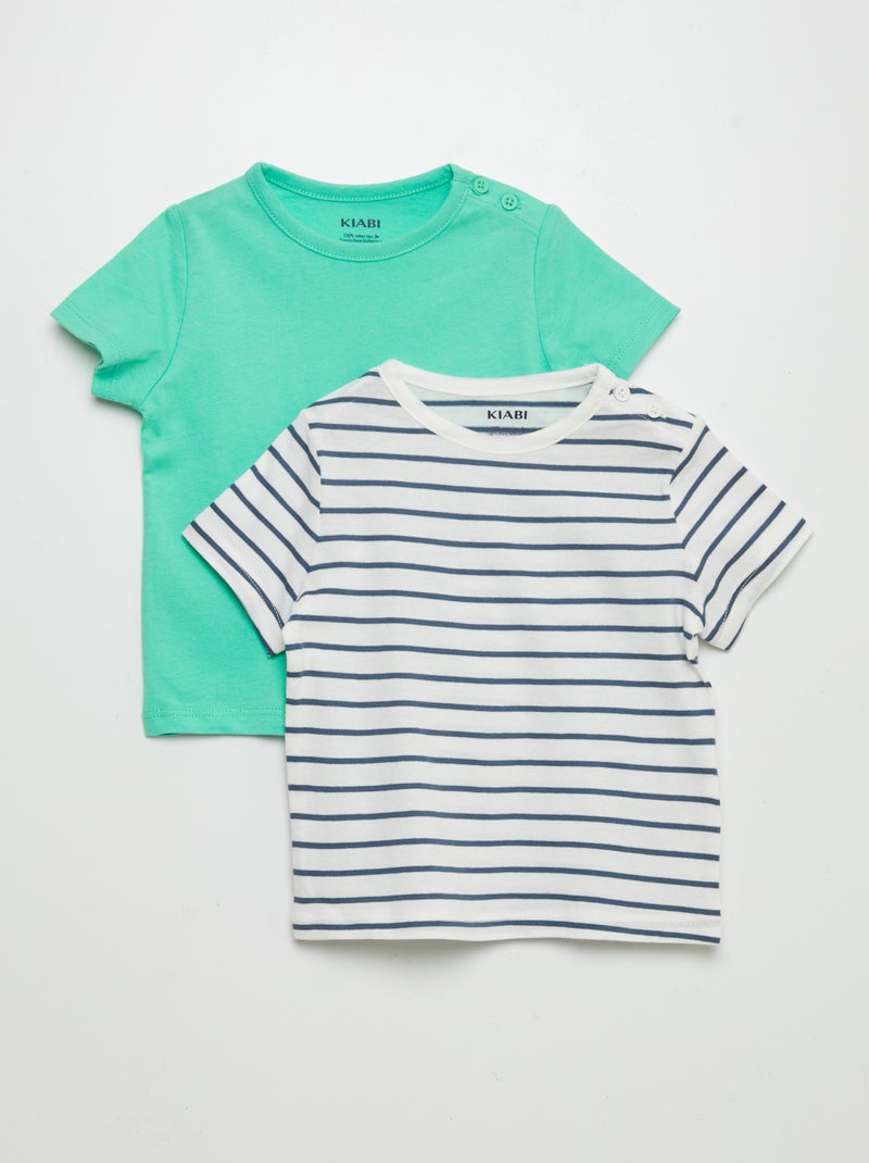 Set van 2 T-shirts WIT - Kiabi