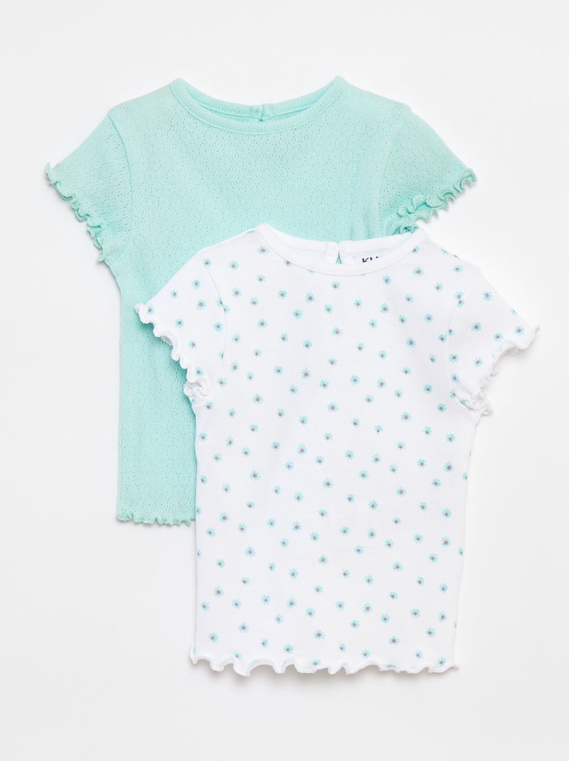 Set van 2 T-shirts WIT - Kiabi