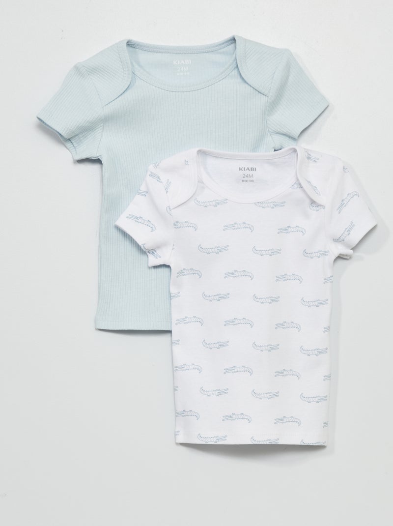 Set van 2 T-shirts WIT - Kiabi