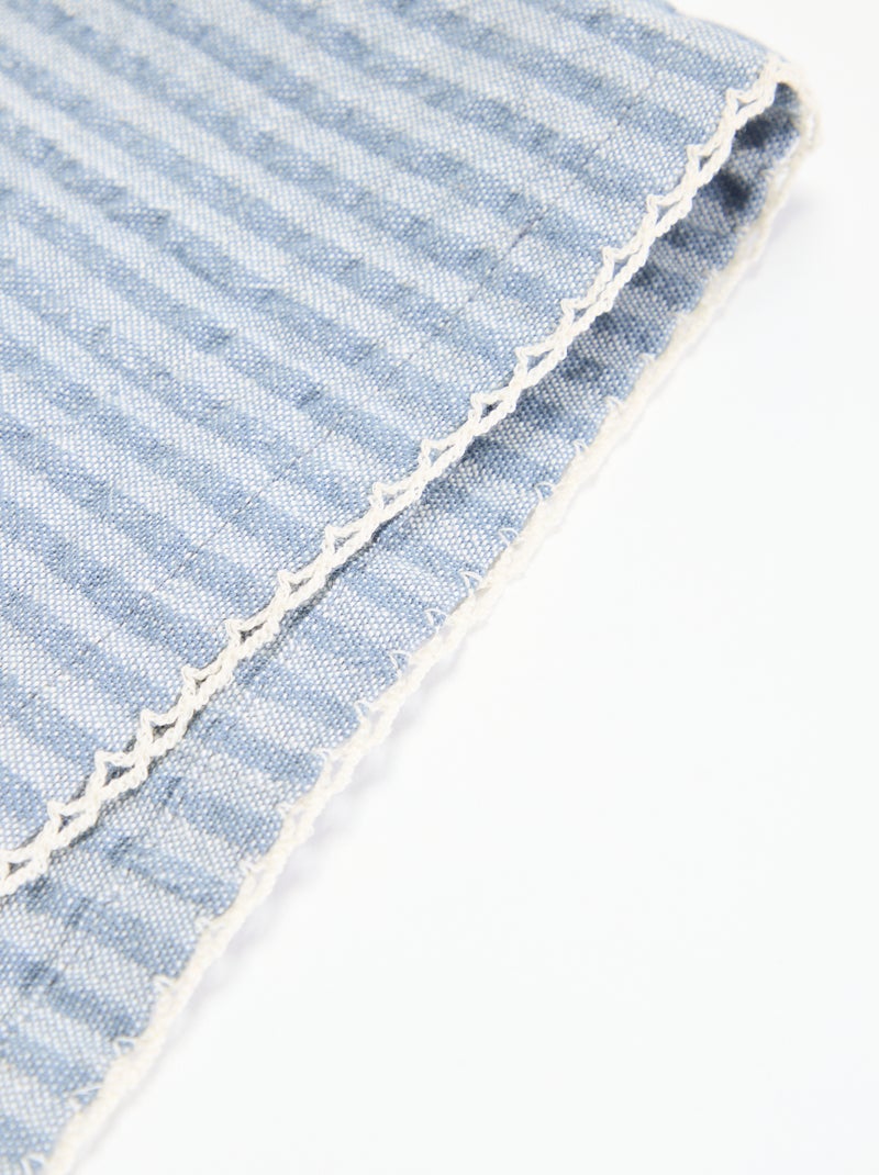Set van 2 tafelservetten Blauw - Kiabi