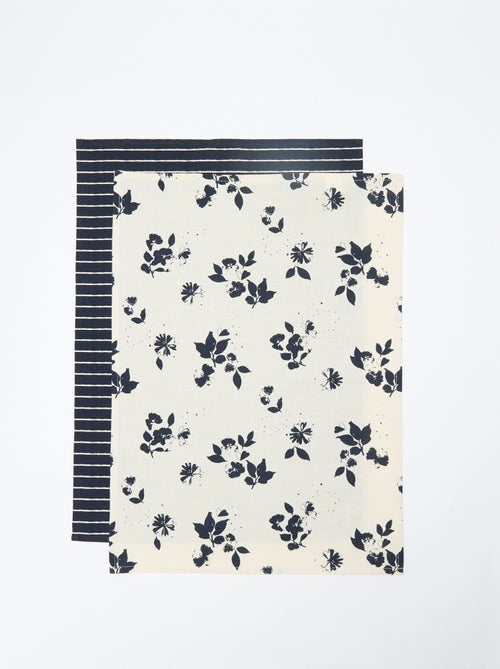 Set van 2 theedoeken 50 x 70 cm - Kiabi Home - Kiabi