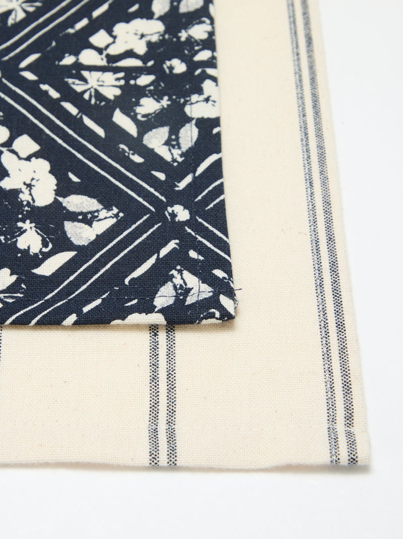 Set van 2 theedoeken 50 x 70 cm - Kiabi Home Biege - Kiabi