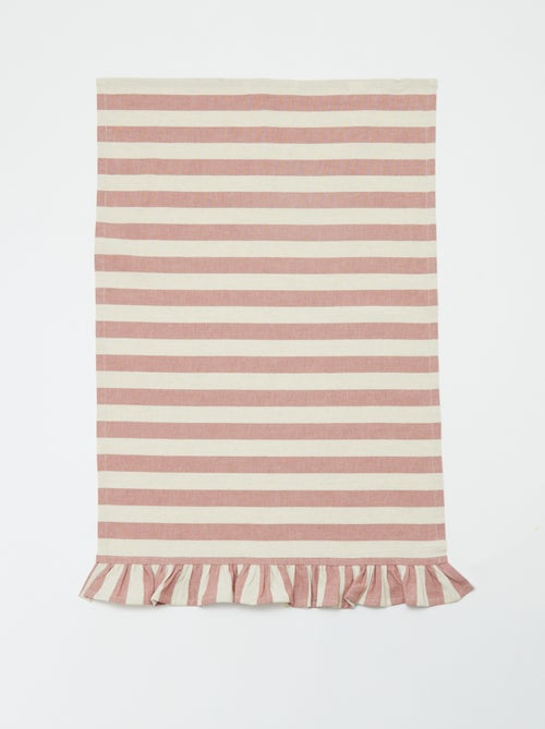 Set van 2 theedoeken met ruches (50 x 70 cm) - Kiabi