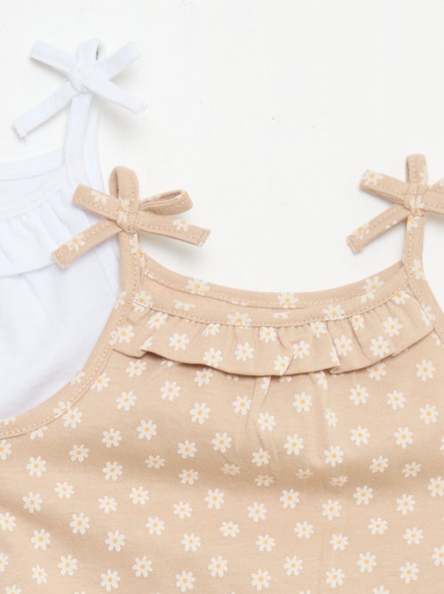 Set van 2 topjes met bandjes - Kiabi