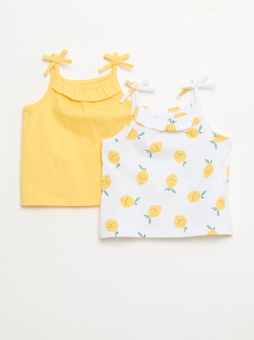 Set van 2 topjes met bandjes - Kiabi