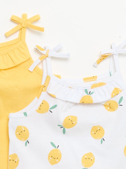 Set van 2 topjes met bandjes - Kiabi