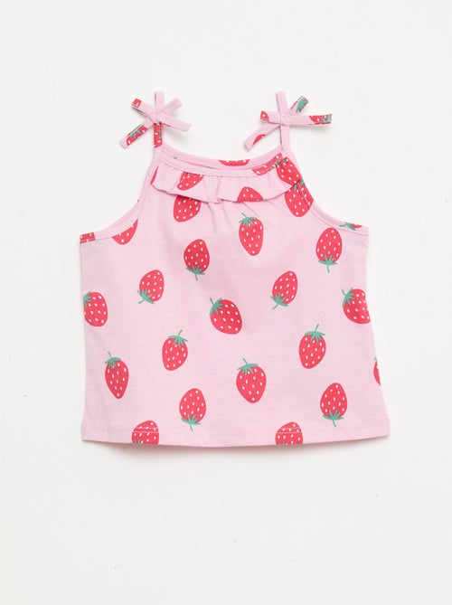 Set van 2 topjes met bandjes - Kiabi