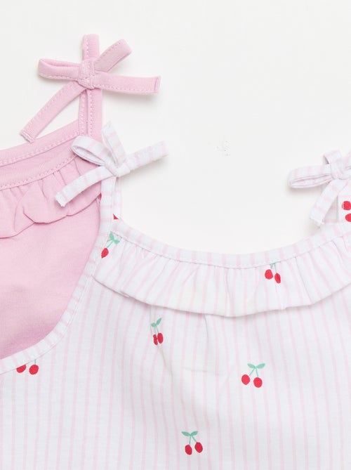 Set van 2 topjes met bandjes - Kiabi