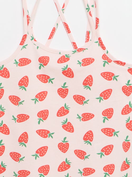 Set van 2 topjes, waarvan 1 met print - Kiabi