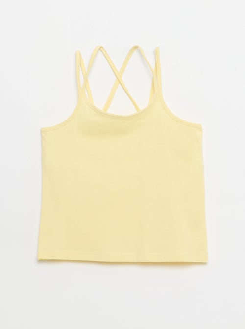 Set van 2 topjes, waarvan 1 met print - Kiabi