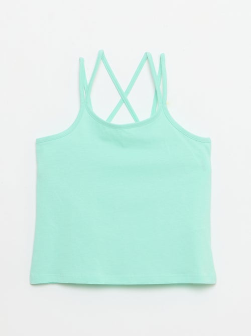 Set van 2 topjes, waarvan 1 met print - Kiabi