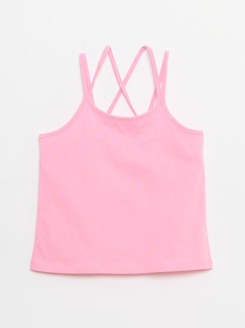 Set van 2 topjes, waarvan 1 met print - Kiabi