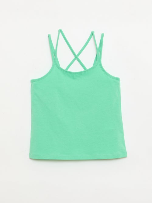 Set van 2 topjes, waarvan 1 met print - Kiabi