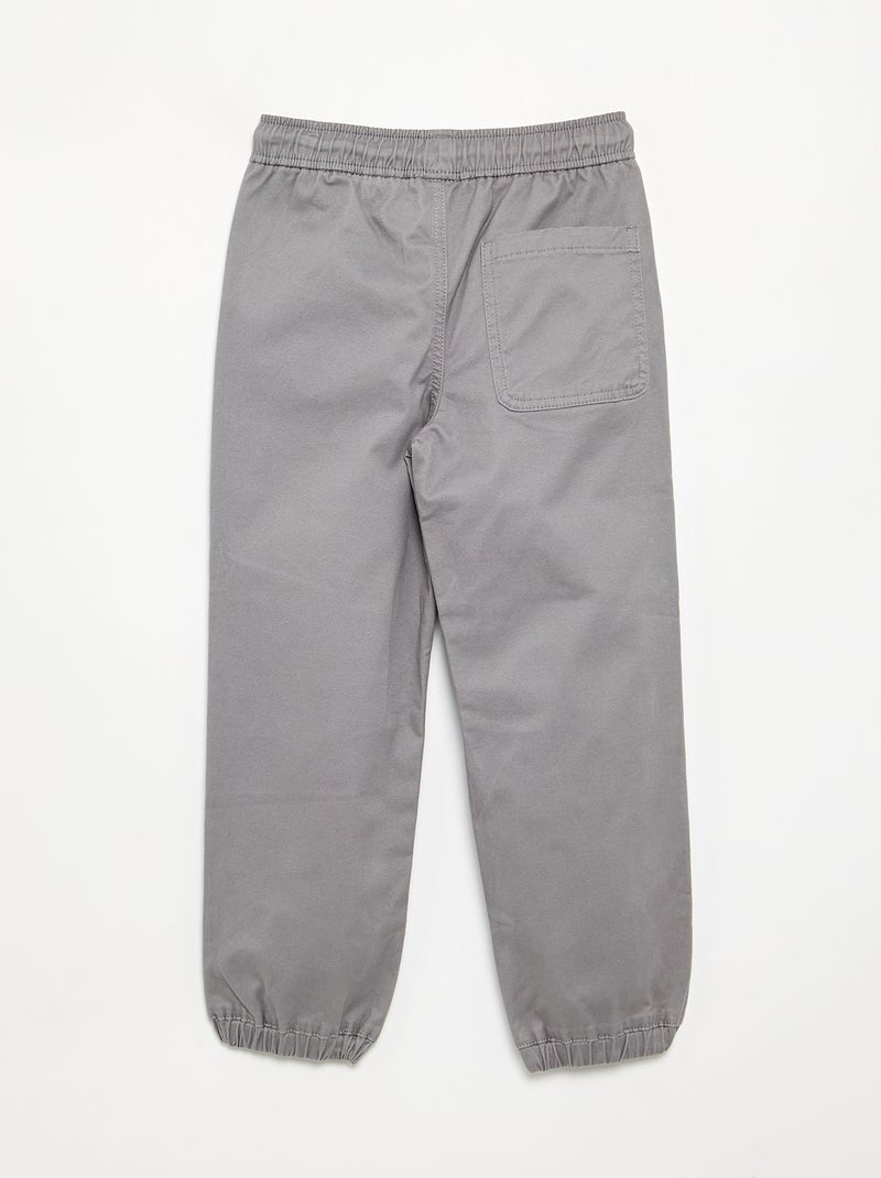 Set van 2 twill sporttrainingsbroeken Grijs - Kiabi