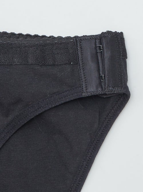 Set van 2 wasbare menstruatieslips van katoen - collectie gemakkelijk aan te trekken - Kiabi