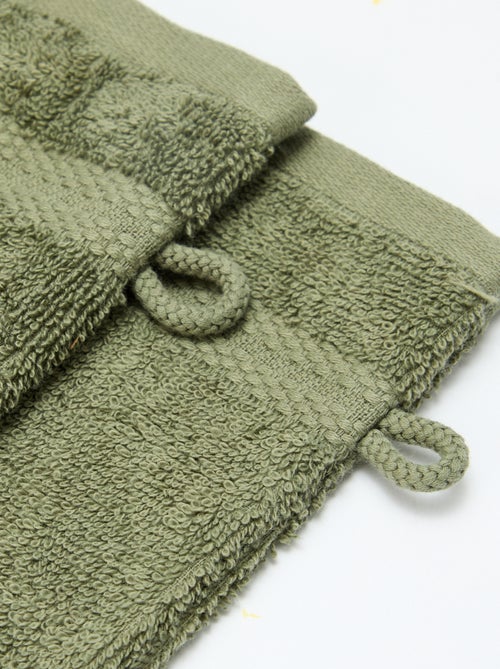 Set van 2 washandjes - Kiabi Home - Kiabi