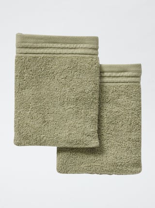 Set van 2 washandjes