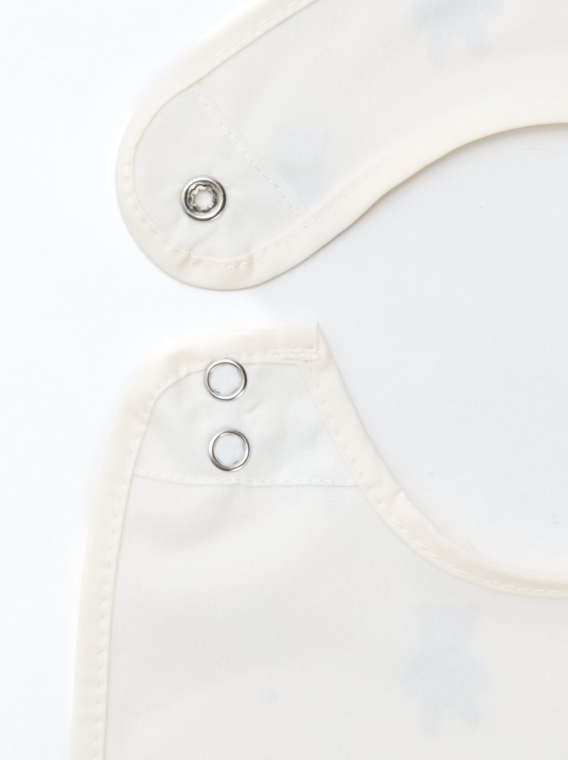 Set van 2 waterdichte slabbetjes met print Bruin - Kiabi